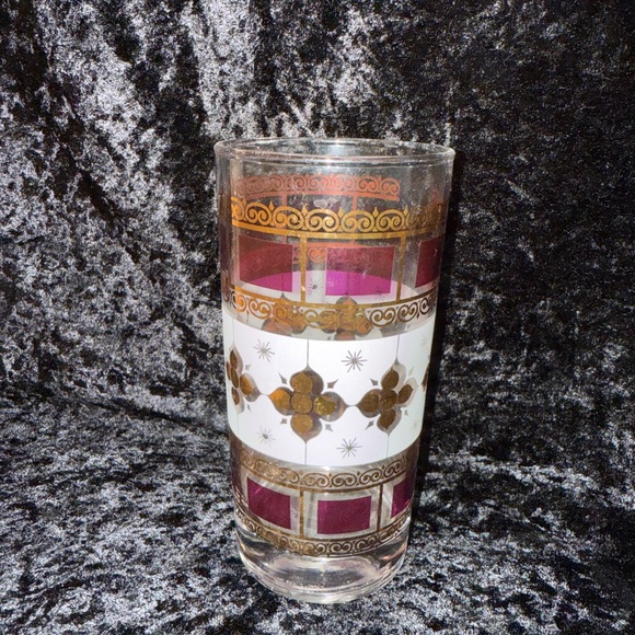 Purple and Gold Highball glasses.  1950’s anchor hocking.  Excellent condition. - Picture 5 of 7